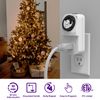 Fosmon 24 Hour Timer Outlet, Timer for Electrical Outlets, Indoor Plug-in Light Timer Programmable, Grow Light Timer, Mechanical Electric Wall Timer for Lamp, Aquarium, Reptile Lights, Grounded