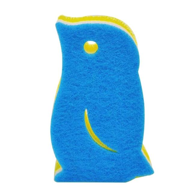 Marna K266B Penguin Sponge (Sponge, Dishwashing/Blue) 3-Layer Kitchen Sponge (Perfect for Smits and Grooves) Dish Sponge