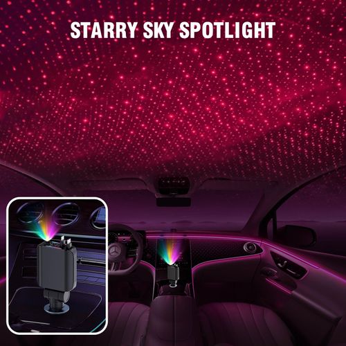 Retractable Car Charger with Starlight, 4 in 1 [120W] USB C for iPhone and Android Car Charger Fast Charging, Compatible with iPhone 16/15/14/13/12/11, Valentines Gifts for Women Men (Black)