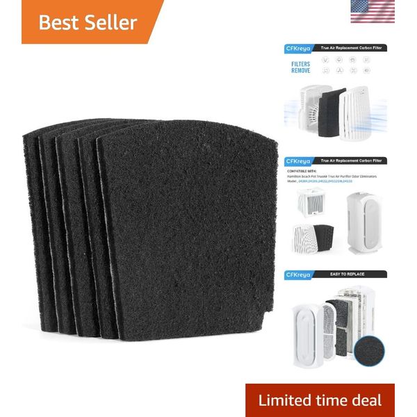 Cost-Saving 5 Pack Carbon Filter Compatible with Hamilton Beach Trueair Devices