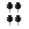 Gasea 4pcs Guitar Strap Lock Flat Head Metal Button Security Straplock Quick Release Strap Retainer System for Electric Acoustic Guitar Replacement