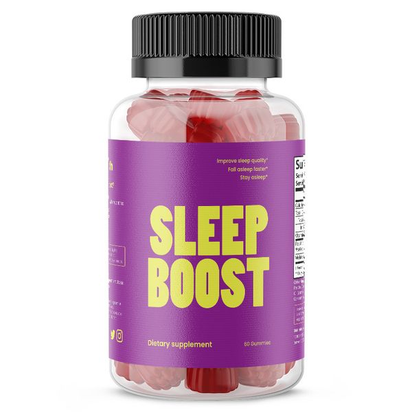 Sleep Boost Gummies: All Natural Sleep Aid (60 Gummies)