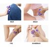 Topwon Palm Shaped Massage Glove 360-degree-roller Metal Roller Ball Beauty Body Care,Cellulite Reduction (Purple)