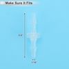 RATCHROLL 5pcs Plastic Hose Barb Fitting 1/16" Straight Barb Hose Connector Clear PP