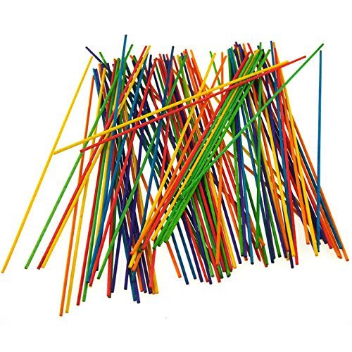 Homeford Wooden Dowel Sticks, Multi-Color, 8-Inch, 80-Count