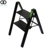 2 Ladder Step Portable Black Folding Safety Non Slip Small Stool Ladders