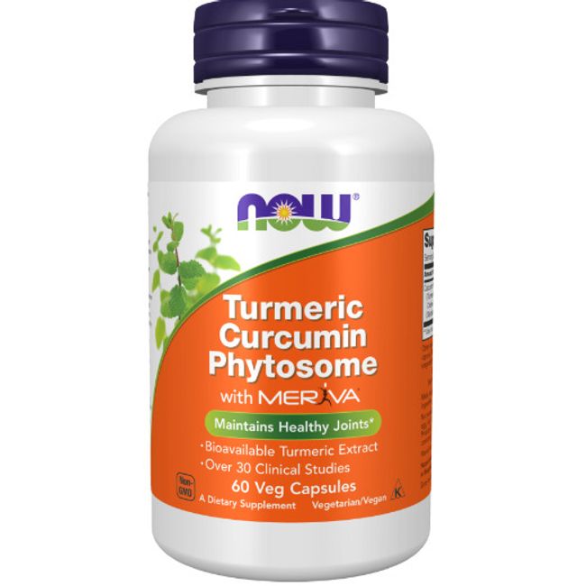 NOW Foods Turmeric Curcumin Phytosome, 60 Veg Capsules