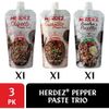 HERDEZ Pepper Paste Trio - Chipotle, Guajillo, Ancho & Pasilla, 7oz Pouches