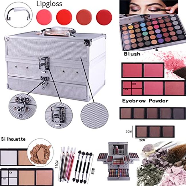 132 Color All in One Makeup Kit,Professional Makeup Case for Women Full  Kit,Makeup Palette,Multicolor Eyeshadow Set,Include