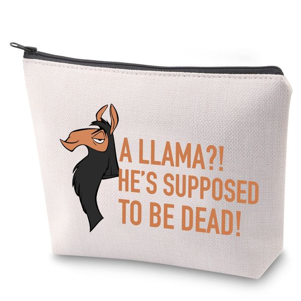 Emperors Kosmetiktasche Llama Kuzco Survival Kit A Llama?He's Supposed to be Dead Make-up-Tasche mit Reißverschluss, Ein Lama, Nein