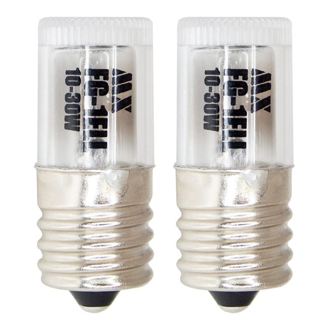 Approximately 3 times longer lasting than previous products, Long Lifespan, E-shaped Glow Bulb, FG-1E, 2 Pack, 10-30W, Base, E17 (Screw Type)