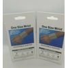 2 Pack Flex Aid Elastic Wrist Stabilizer Support Brace Wrap w/Loop, One Size 
