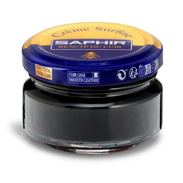 Saphir Cream Surfine Shoe Polish Black Size: 16