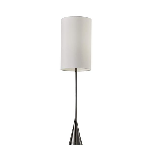 Adesso Home 4028-01 Transitional One Light Table Lamp from Bella collection in Pwt, Nckl, B/S, Slvr. finish, Black Nickel