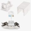 kwmobile 2x RJ45 Network Socket (1 Port) Kit - Shielded Surface Mounted Single Wall Socket with CAT6A Ethernet LAN Cable Port and 2x Keystone Module