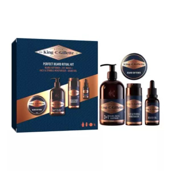 King C Gillette Perfect Beard Ritual Kit