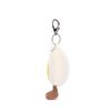 Jellycat Amuseable Boiled Egg Keychain (White, Unisex)