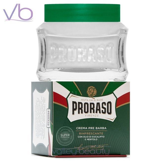 PRORASO Green Pre Shave & Post Shave Cream |  Eucalyptus and Menthol Best Seller