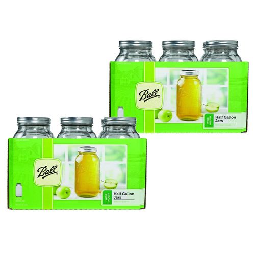 Ball 64 ounce Jar, Wide Mouth, Set of 12