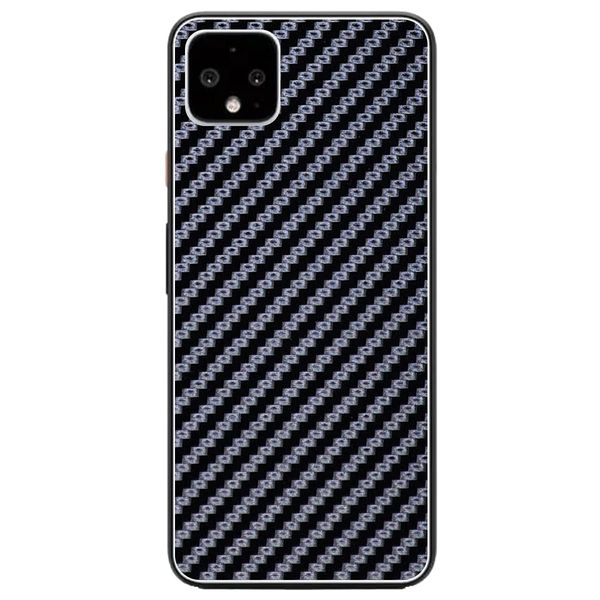 McHarrier Pixel 4XL Skin Seal Black Carbon (Glossy) Pattern Backside Compatible Deco Sheet