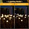 4PCS 8Pack Solar Firefly 64LED Lights Garden Solar Lights for Outside Waterproof