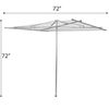 Household Essentials 17130-1 Rotary Outdoor Umbrella Drying Rack | Aluminum | 30-Lines with 210 ft. Clothesline,Silver
