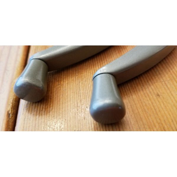 LOT OF (2) Casement Window Crank Handles ~ 3/8 in. Spline Socket ~ Bronze Finish