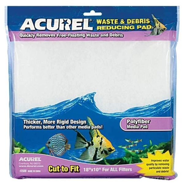 Acurel LLC Waste and Debris Reducing Media Pad, Aquarium and Pond Filter