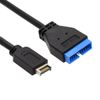 cablecc USB 3.1 Front Panel Header to USB 3.0 20 Pin Header Extension Cable 20cm for ASUS Motherboard