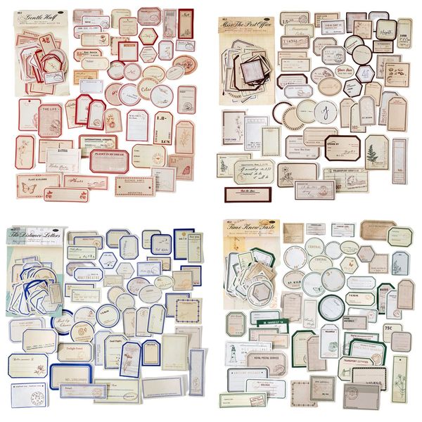 200 StüCk Vintage Scrapbooking Stickers Set Dekopapier Sticker Vintage Scrapbooking ZubehöR Sticker Aesthetic Scrapbook Stickers FüR Sammelalbum, Bullet Journaling, Scrapbook ZubehöR