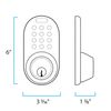 MiLocks DF-02AQ Electronic Keyless Entry Touchpad Deadbolt Door Lock, Antique Brass