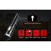 1x Axefury Rechargeable Magnetic Flashlight 1300 Lumens Tactical LED Flashlight