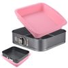 Springform Pan Set - Nonstick Cheesecake Pan with Removable Bottom, Leakproof Protector, 10 Parchment Paper Liners (9INCH SQUARE)