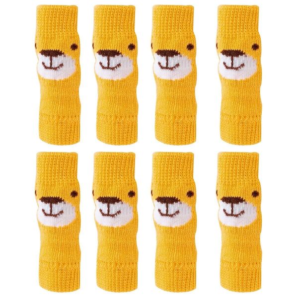 Mipcase 8 Pcs Pet Socks Dog Leg Protecter Chihuahua Warmer Dog Knee Protector Hock Socks Puppy Socks Dog Foot Brace Dog Warmer Thermal Leggings -Slip Pet Sock Cotton Cute Wrist Bone
