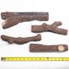 9 Pieces Fireplace Ceramic Log Set Pine Wood Style Stackable Gas Heat Resistant