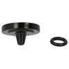 vhbw Shutter Release Button Compatible with Exa 1B Camera - Ergonomic Replacement Button, Metal, Black