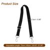 Sourcing Map Adjustable Crossbody Strap Replacement - 2.5cm Wide Shoulder Strap for Handbag, Black, Silver Pull Core Buckle