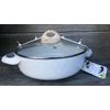 Masterclass Premium Collection 9.5"  Low Casserole Lid Cookware Light Tan Beige
