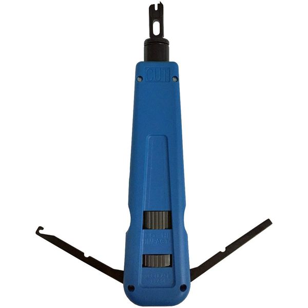 Electriduct Punch Down Impact Tool Reversible & Interchangeable 88/110 Blade - LAN Ethernet RJ45 Keystone Jacks and Patch Panel