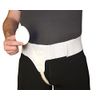 Mobility Transfer Systems MTS Right Side Hernia Support Truss Belt with Compression Pad for Men, Medium, White