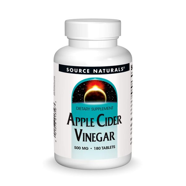 Source Naturals Apple Cider Vinegar 500mg Dietary Supplement - 180 Tablets