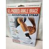 Dr. Brace Elite Ankle Brace with Strap, Black, Large