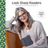 OPTIMUM OPTICAL Blue Light Filtering Scratch-Resistant Lens Round Frame Magnifying Reading Glasses - Look Sharp, +3.00
