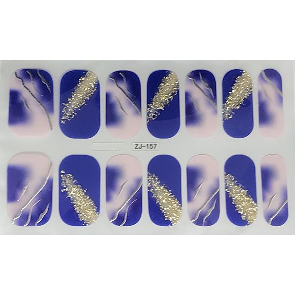 Color Gel  Nail Polish Strips  ZJ157 Read Description Below