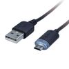 Seiwa cable LED Light cable MU microUSB 2.1A corresponding 1m black D418