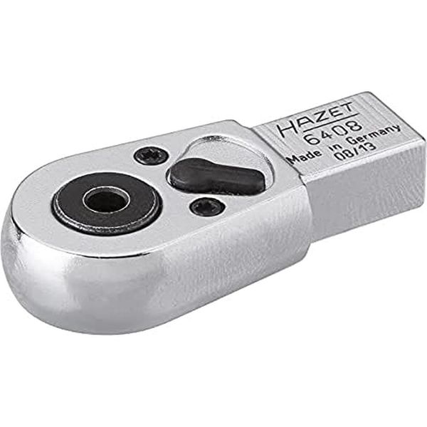 HAZET 6408 46.5 mm Hexagon Profile Insert Reversible Ratchet for Bits - Chrome-Plated