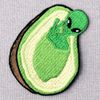 Alien in Avocado Patch Embroidered Applique Iron On Sew On Emblem