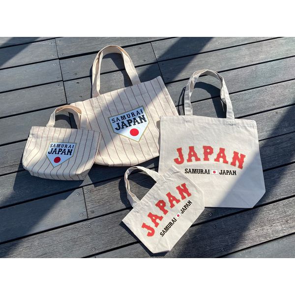 Samurai Japan Tote Bag, Samurai Japan Mini Tote Bag, Ivory, Ivory