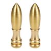 uxcell 2pcs M6 Thread Solid Brass Knob Lamp Shade Finial Decoration Accessories 2 inch High