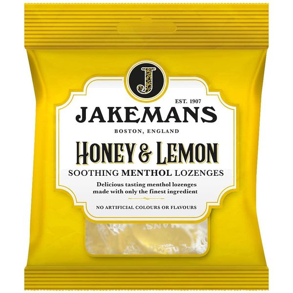 Jakemans Honey & Lemon Soothing Menthol Lozenges 73g (pack of 6)